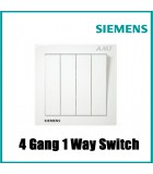 4 GANG 1 WAY SWITCH [SIEMENS] SIRIM
