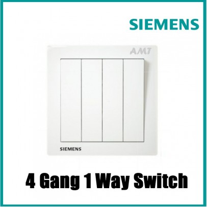 4 GANG 1 WAY SWITCH [SIEMENS] SIRIM