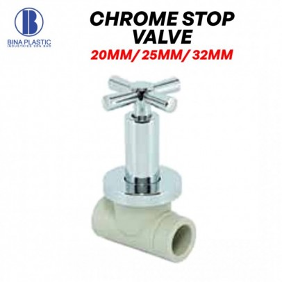25MM PPR CHROME STOP VALVE [BBB]