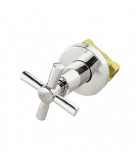 1" BRASS X-HANDLE CONCEALED STOP COCK [CITY]