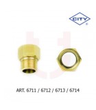 1/2" X 100MM[6714] BRASS ADAPTOR OUTER HEXAGON [CITY]