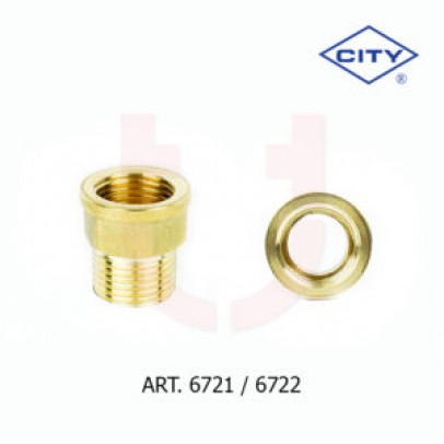 1/2" X 25MM [6721] BRASS ADAPTOR D-TYPE [CITY]
