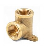 1/2" [6131] BRASS WALL PLATE ELBOW [CITY]