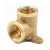 1/2" [6131] BRASS WALL PLATE ELBOW [CITY]