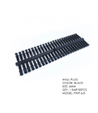 6MM WALL PLUG-BLACK (50PCS P/STRIP) [PVC-LINK]