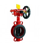 4" DUCTILE IRON FLANGE END BUTTERFLY VALVE C/W TAMPER SWITCH (SIRIM) [CNG]
