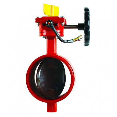 3" DUCTILE IRON GROOVED END BUTTERFLY VALVE C/W TAMPER SWITCH (SIRIM) [CNG]