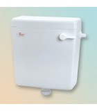 2 1/2GAL HIGH LEVER PLASTIC CISTERN (WHITE) [TECHPLAS]