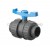 1" PVC DOUBLE UNION BALL CHECK VALVE (THREADED END) [LD VALVE]