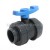 2 1/2" PVC DOUBLE UNION BALL VALVE (SOCKET END) [LD VALVE]