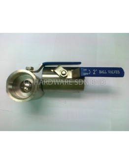 2 1/2" STAINLESS STEEL 304 HANDLE BALL VALVE (POLISHED)