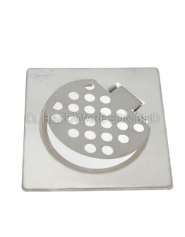 6" STAINLESS STEEL 304 SQUARE DOUBLE GRATING [BELLO]