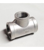 1" X 3/8" SS304 REDUCING TEE (NON SIRIM) [FKK]