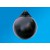 1" 1031 H/D PLASTIC BALL (BLACK) [TECHPLAS]