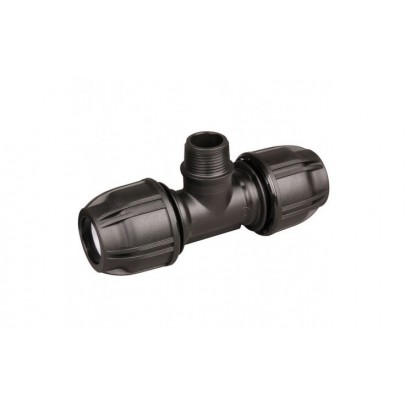 25MM X 3/4' X 1/2" HDPE MALE TEE [HANSEN]