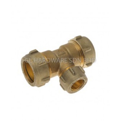 28MM X 15MM COPPER COMPRESSION TEE (BSEN1057) [BELLO]