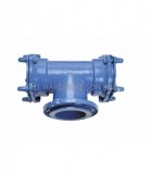 6" X 3" DI DS W BRANCH FLANGE TEE [YL]