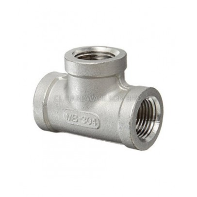 2" X 3/4" SS304 SCH10 WELDING REDUCING TEE [FKK]