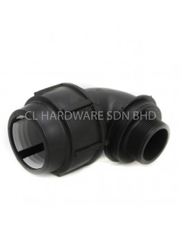 25mm x 3/4" HDPE MALE BEND [PENGUIN]
