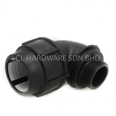25MM X 3/4" HDPE MALE BEND [PENGUIN]