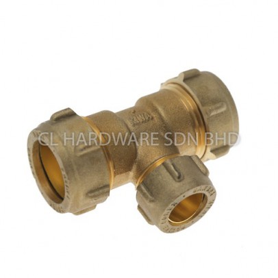 22MM X 15MM COPPER COMPRESSION TEE (BSEN1057) [CONEX]