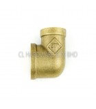 25MM P.A. BRASS ELBOW