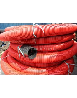 4" X 50M D/W CORRUGATED CABLE PIPE C/W SOCKET [SKT]