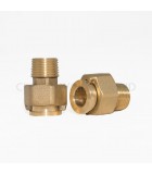 1/2" COUPLING SET FOR BRASS WATER METER [GEORGEKENT]