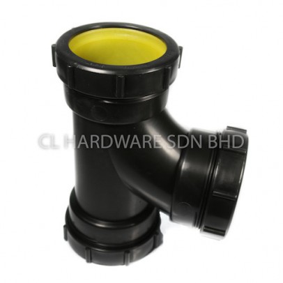 51MM X 38MM PP CHEMICAL SWEEP TEE (PP250-021) [SPA]