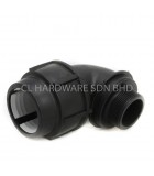 50MM X 1 1/4" HDPE MALE BEND [PENGUIN]