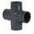 1/2" PVC SCH80 FITTINGS CROSS TEE (ASTM D2467) [LD VALVE]