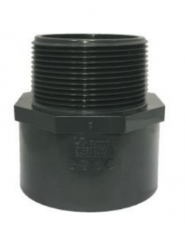 3/4" PVC SCH80 FITTINGS VALVE SOCKET (MALE X SPIGOT) (ASTM D2467) [LD VALVE]