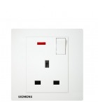 13A 1 GANG SP SWITCHED SOCKET WITH NEON INDICATOR [SIEMENS] SIRIM