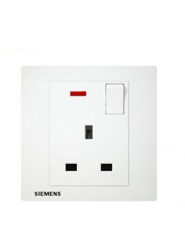 13A 1 GANG SP SWITCHED SOCKET WITH NEON INDICATOR [SIEMENS] SIRIM
